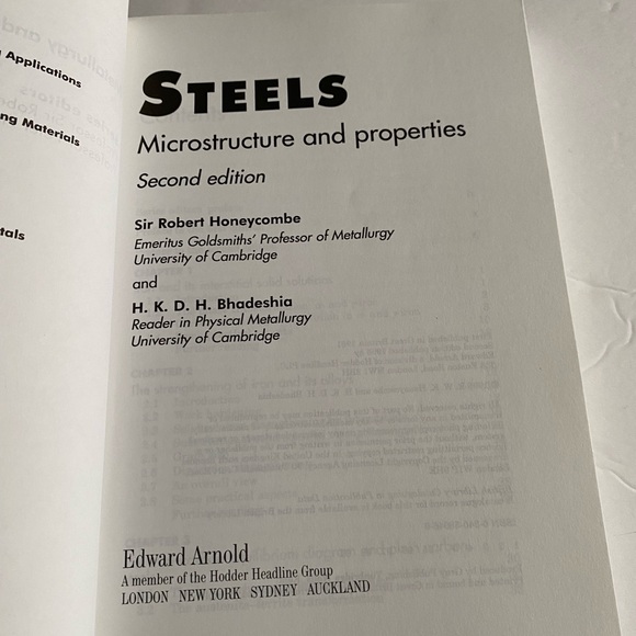 Metallurgy & materials science Steels microstructure and properties Second Edit - Picture 10 of 17